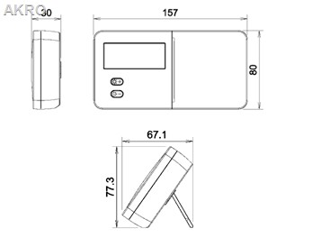 TECH T-9.1 Przewodowy Tygodniowy Regul.Pokojowy B.